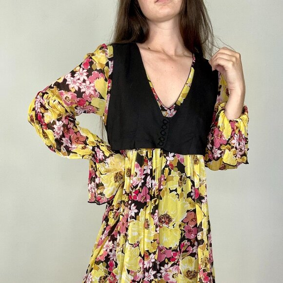 Free People Alice Vested Mini Dress NWT - Picture 2 of 7